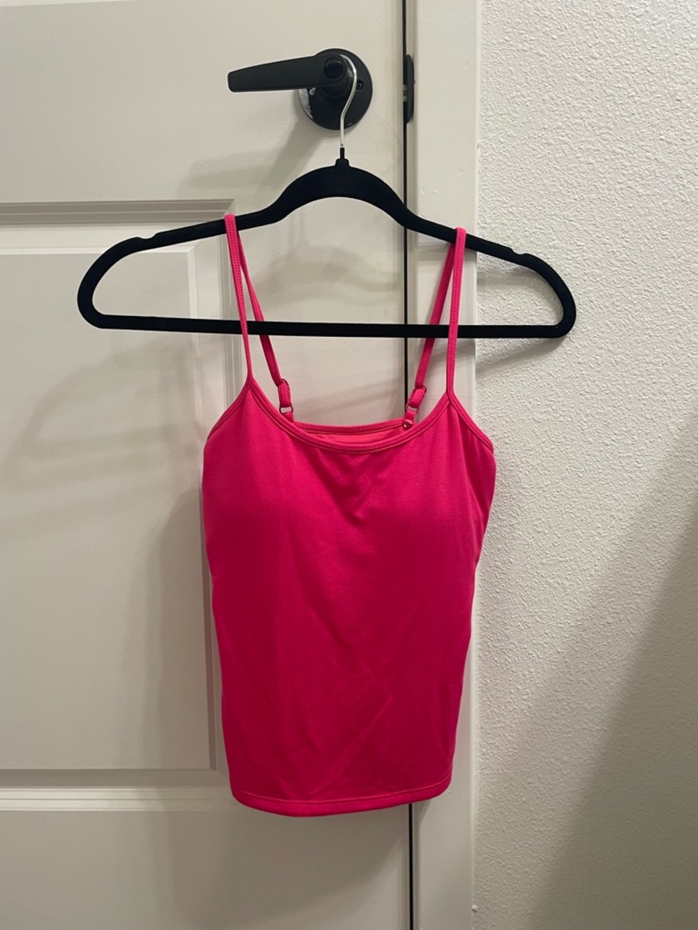 Klassy Network Hot Pink Adjustable Strap Cami Tank Top